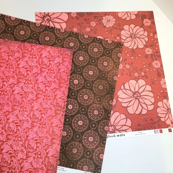 Pink and Red Scrapbook Paper Bundle - Picture 7 of 7